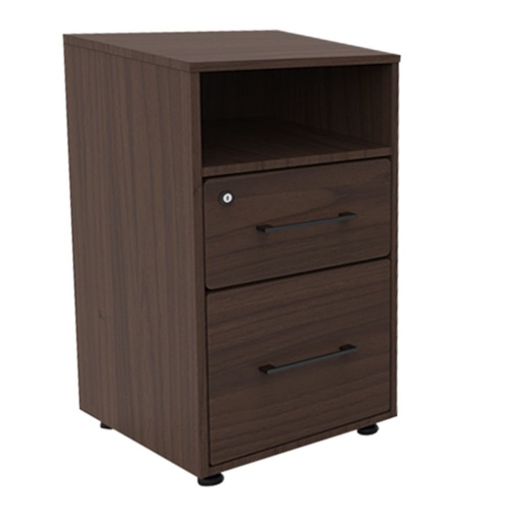 Archivero Para Oficina - ALBAR SMART - Varios Colores - Cubierta en Melamina - Archivero Smart .40 x .40 x .75 - ALBAR - NOGAL BEAT - Archivero