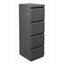 Archivero para Oficina Metálico Vertical - VERSA COMPLEMENTOS - Varios Colores - Fondo 50 cm - 4 Gavetas de Archivo - CS-1156 - VERSA - NOGAL BEAT - Archivero