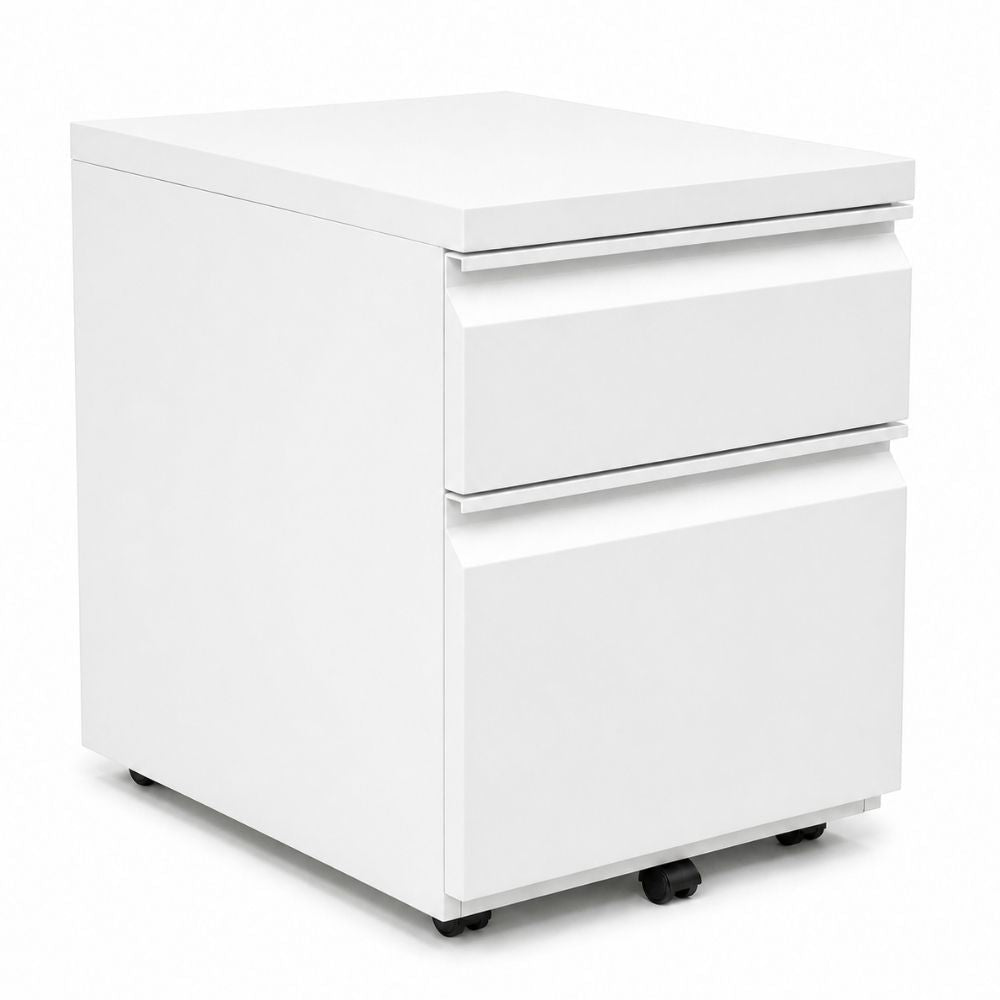Archivero para Oficina Móvil Metálico - VERSA COMPLEMENTOS - Varios Colores - Frentes Metálicos con Jaladera Integrada - CS-2323 - VERSA - NOGAL BEAT - Archivero