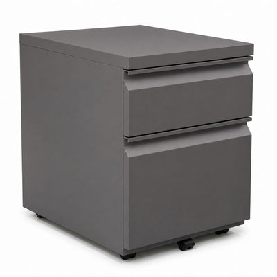 Archivero para Oficina Móvil Metálico - VERSA COMPLEMENTOS - Varios Colores - Frentes Metálicos con Jaladera Integrada - CS-2123 - VERSA - NOGAL BEAT - Archivero