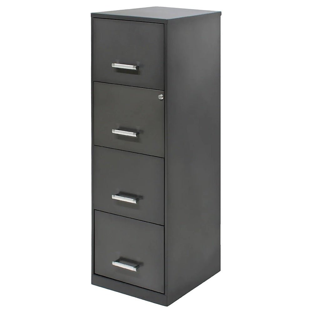 Archivero para Oficina Organizador - KINGSTRONG 16255 ARCH0301075 - 4 Gavetas - Grafito - Metálico - ARCH0301075 - Mundo In - NOGAL BEAT - Archivero