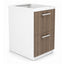 Archivero para Oficina Pedestal Metálico - VERSA COMPLEMENTOS - Varios Colores - Fondo 49.5 cm - 2 Gavetas de Archivo - CS-1337 - VERSA - NOGAL BEAT - Archivero