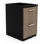 Archivero para Oficina Pedestal Metálico - VERSA COMPLEMENTOS - Varios Colores - Fondo 49.5 cm - 2 Gavetas de Archivo - CS-1237 - VERSA - NOGAL BEAT - Archivero