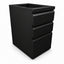 Archivero para Oficina Pedestal Metálico - VERSA COMPLEMENTOS - Varios Colores - Fondo 50 cm - 2 Cajones y 1 Gaveta - CS-1210 - VERSA - NOGAL BEAT - Archivero