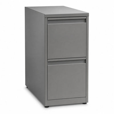 Archivero para Oficina Pedestal Metálico - VERSA COMPLEMENTOS - Varios Colores - Fondo 50 cm - 2 Gavetas de Archivo - CS-1136 - VERSA - NOGAL BEAT - Archivero