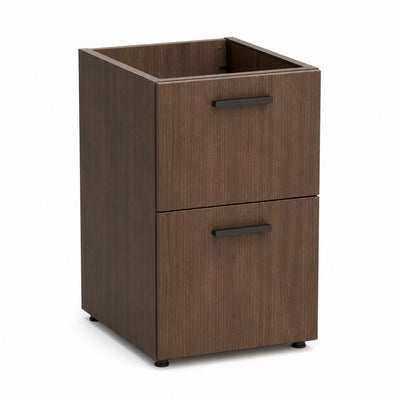 Archivero para Oficina Pedestal - VERSA COMPLEMENTOS - Melamina 2 Gavetas - CS-1006 - VERSA - NOGAL BEAT - Archivero