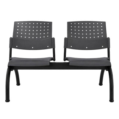 Banca Área de 2 Plazas - LABENZE ARETA - Varios Colores - Asiento Tubular de Acero Pintado o Cromado - 108-02002 - Labenze - NOGAL BEAT - Banca de Visita