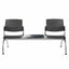 Banca Área de Espera Diferentes Plazas y Mesas - LABENZE ARETA - Varios Colores - Asiento Tubular de Acero Pintado o Cromado - 108-2203M - Labenze - NOGAL BEAT - Banca de Visita
