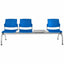 Banca Área de Espera Diferentes Plazas y Mesas - LABENZE ARETA - Varios Colores - Asiento Tubular de Acero Pintado o Cromado - 108-2204M - Labenze - NOGAL BEAT - Banca de Visita