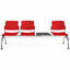 Banca Área de Espera Diferentes Plazas y Mesas - LABENZE ARETA - Varios Colores - Asiento Tubular de Acero Pintado o Cromado - 108-2204M - Labenze - NOGAL BEAT - Banca de Visita