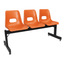Banca De Visita Para Oficina - ALBAR PL - 15 3P - Varios Colores - Asiento y Respaldo En Polietileno - PL-15 3P - ALBAR - NOGAL BEAT - Banca