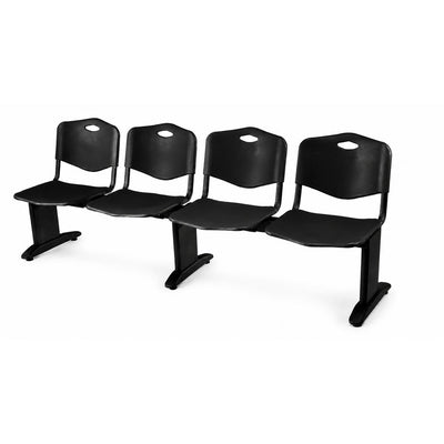 Banca de Visita Tandem para Auditorio - GEBESA COMFORT - Varios Colores - 4 Plazas - GDC203P4PS00 - GEBESA - NOGAL BEAT - Banca de Visita