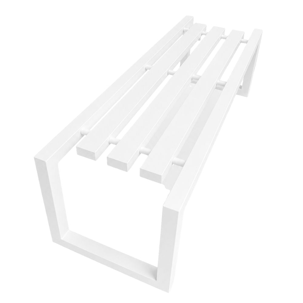 Banca para Áreas de Descanso Resistente a Rayos UV - LABENZE TRAVERSO 108-90190 - Varios Colores - Acabado Semi-mate y Formas Geométricas - 108-90190 - Labenze - NOGAL BEAT - Banco de Terraza