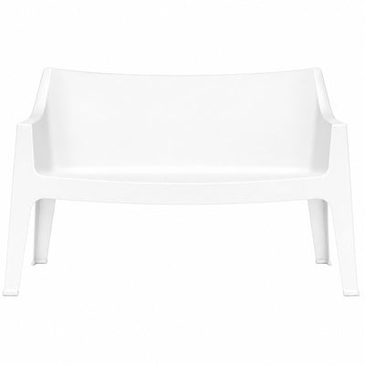 Banca para Descanso 2 Plazas - LABENZE COCCOLONA 155-07902 - Varios Colores - Resistente, Estable y Apilable - 155-07902 - Labenze - NOGAL BEAT - Banco de Terraza