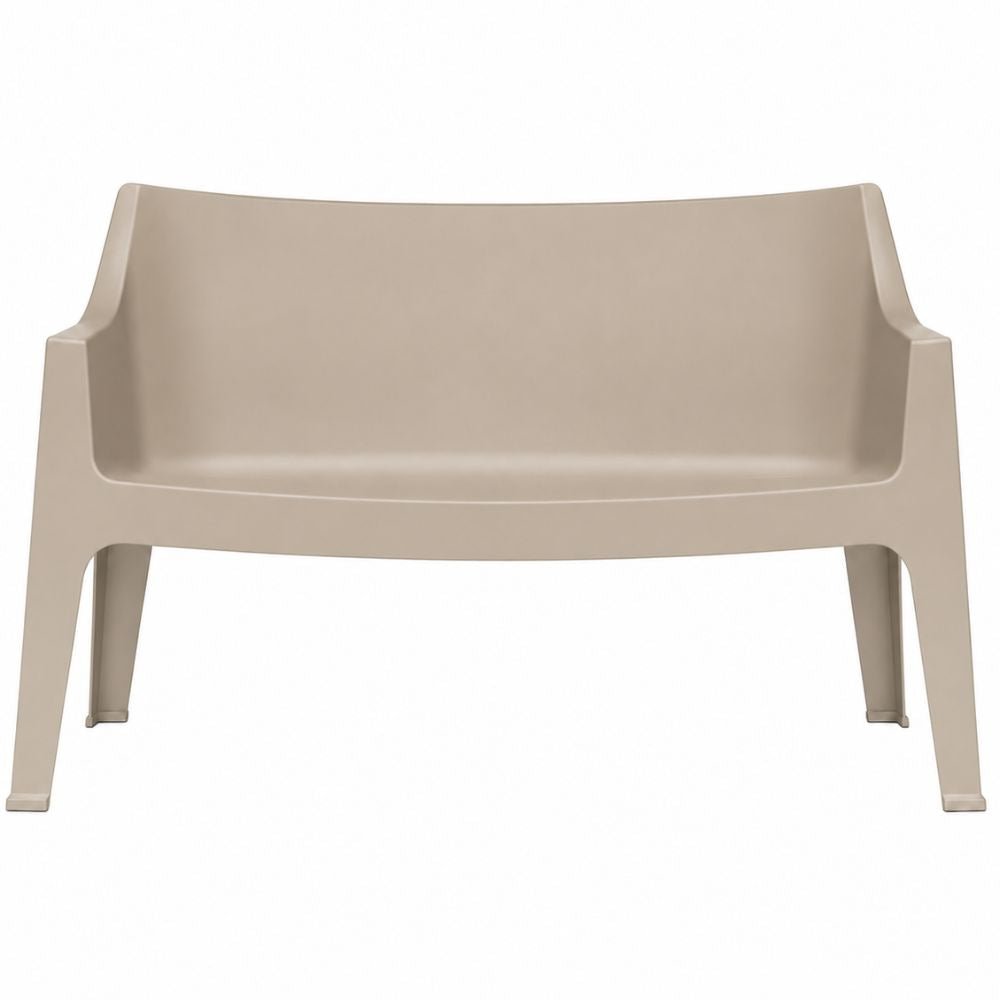 Banca para Descanso 2 Plazas - LABENZE COCCOLONA 155-07902 - Varios Colores - Resistente, Estable y Apilable - 155-07902 - Labenze - NOGAL BEAT - Banco de Terraza