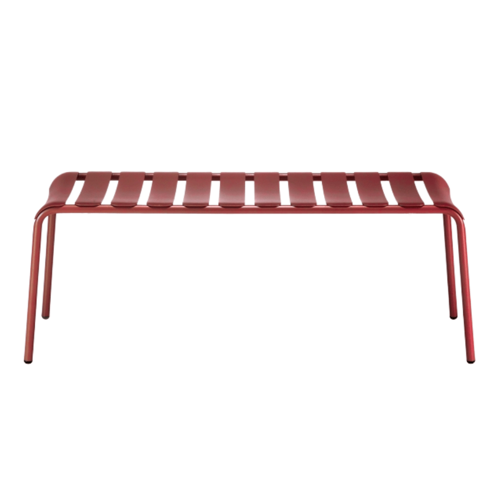 Banca para Jardines y Terrazas Resistente a Rayos UV - COLOS STECCA 8 - 45 cm - Varios Colores - para Ambiente Salino - STECCA 8 - Colos - NOGAL BEAT - Bancos