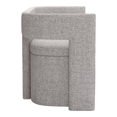 Banca para Sala de Espera 2 Plazas - ZUO PAPUA - Gris - Asiento y Estructura en Tela de Alto Desempeño 100% Poliéster - 109994 - Zuo - NOGAL BEAT - Banca