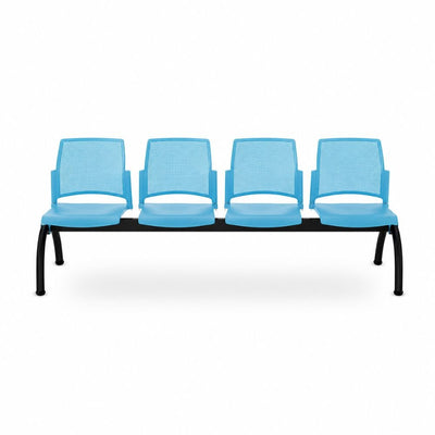 Banca para Sala de Espera 4 Plazas - LABENZE REPLAY 108 - 06004 - Varios Colores - Respaldo Multiperforado - 108-06004 - Labenze - NOGAL BEAT - Banca