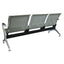 Banca para Sala de Espera Aeropuerto - OFFIHO OHR-2800-3PCR - 3 Plazas - Asiento y Respaldo en Lámina de Acero Troquelado Perforado - OHR-2800-3PCR - OFFIHO - NOGAL BEAT - Banca de Visita