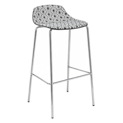 Banco Alto Bicolor para Barra y Cafetería - LABENZE ALHAMBRA banco 157-30000 - Varios Colores - Tecnopolímero Coinyección Bicolor con Base de Acero - 157-30000-ESP - Labenze - NOGAL BEAT - Banco Comercial