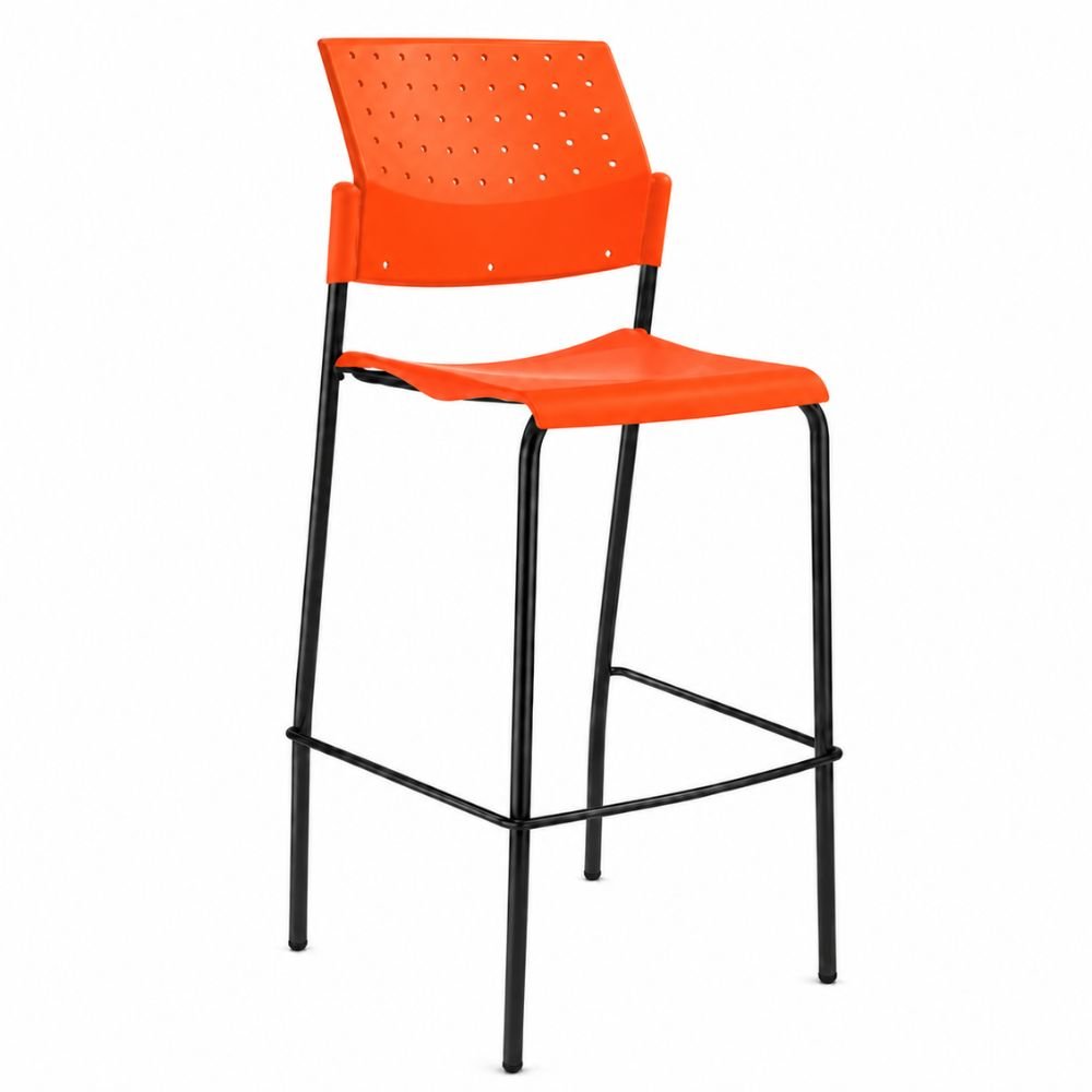 Banco Alto - LABENZE ARETA 107 - 00204 - Varios Colores - Patas fijas Tubular Acero y Descansa Pies - 107-00204 - Labenze - NOGAL BEAT - Banco Comercial