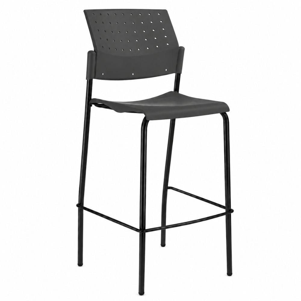 Banco Alto - LABENZE ARETA 107 - 00204 - Varios Colores - Patas fijas Tubular Acero y Descansa Pies - 107-00204 - Labenze - NOGAL BEAT - Banco Comercial
