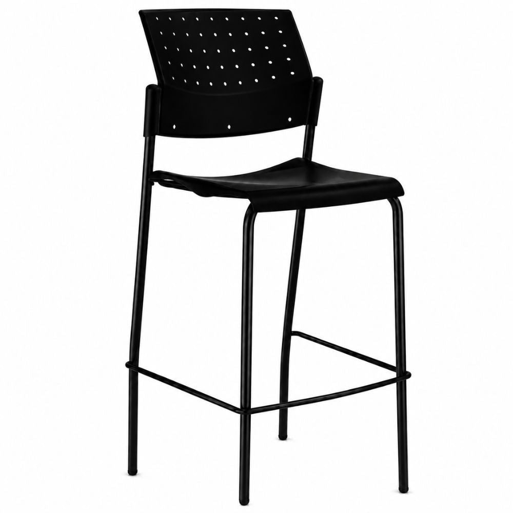 Banco Alto - LABENZE ARETA 107 - 00204 - Varios Colores - Patas fijas Tubular Acero y Descansa Pies - 107-00204 - Labenze - NOGAL BEAT - Banco Comercial