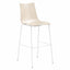 Banco alto Labenze Zebra con base de cuatro patas y descansa pies.