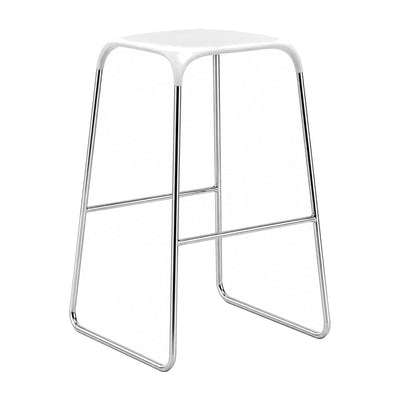 Banco Alto para Bar - INFINITI BOBO - Blanco - Estructura Acero y Asiento en Polipropileno - 113-3220H-BCO-ESP - Infiniti - NOGAL BEAT - Banco Comercial