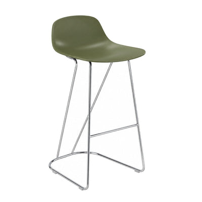 Banco Alto para Bar - INFINITI PURE LOOP MINI - Varios Colores - Asiento Polipropileno - 113-3424H-VDM-ESP - Infiniti - NOGAL BEAT - Banco Comercial