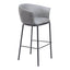 Banco Alto para Bar y Barra - ZUO GARSTON - Varios Colores - Asiento y Respaldo Tapizados en Piel Sintética - 110177 - Zuo - NOGAL BEAT - Banco Comercial