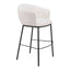 Banco Alto para Barra de Hotel - ZUO ESSEN - Varios Colores - Asiento y Respaldo Tapizados en Tejido Texturizado - 109808 - Zuo - NOGAL BEAT - Banco Comercial