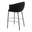Banco Alto para Barra de Hotel - ZUO ESSEN - Varios Colores - Asiento y Respaldo Tapizados en Tejido Texturizado - 109810 - Zuo - NOGAL BEAT - Banco Comercial