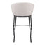 Banco Alto para Barra de Hotel - ZUO ESSEN - Varios Colores - Asiento y Respaldo Tapizados en Tejido Texturizado - 109808 - Zuo - NOGAL BEAT - Banco Comercial
