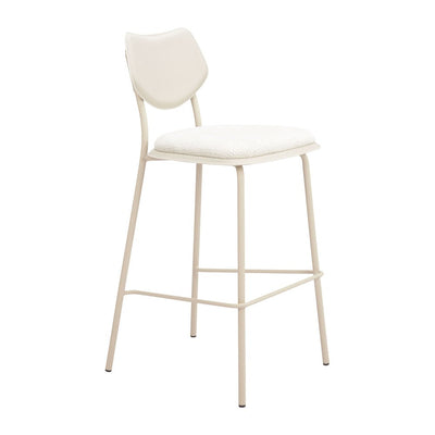 Banco Alto para Barra de Hotel - ZUO ZEAL - Varios Colores - Asiento y Respaldo Tapizados en Piel Sintética - 110866 - Zuo - NOGAL BEAT - Banco Comercial
