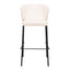 Banco Alto para Bistró - ZUO LINZ - Varios Colores - Asiento y Respaldo Tapizados en Piel Sintética - 109782 - Zuo - NOGAL BEAT - Banco Comercial