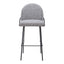 Banco Alto para Cantina - ZUO JAMBI - Varios Colores - Asiento y Respaldo Tapizados en Tela Tipo Borrego - 109968 - Zuo - NOGAL BEAT - Banco Comercial