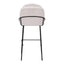 Banco Alto para Cantina - ZUO JAMBI - Varios Colores - Asiento y Respaldo Tapizados en Tela Tipo Borrego - 109969 - Zuo - NOGAL BEAT - Banco Comercial