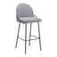 Banco Alto para Cantina - ZUO JAMBI - Varios Colores - Asiento y Respaldo Tapizados en Tela Tipo Borrego - 109968 - Zuo - NOGAL BEAT - Banco Comercial