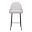 Banco Alto para Cantina - ZUO JAMBI - Varios Colores - Asiento y Respaldo Tapizados en Tela Tipo Borrego - 109969 - Zuo - NOGAL BEAT - Banco Comercial