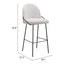 Banco Alto para Cantina - ZUO JAMBI - Varios Colores - Asiento y Respaldo Tapizados en Tela Tipo Borrego - 109969 - Zuo - NOGAL BEAT - Banco Comercial