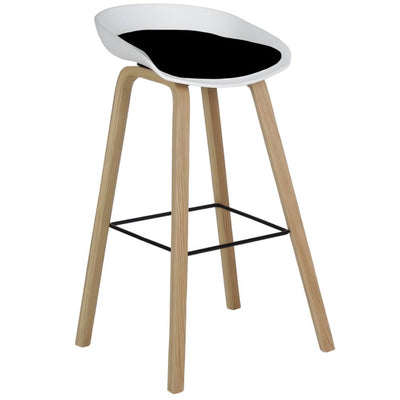 Banco Alto para Hotel - NOGAL BEAT STELLA - Varios Colores - Asiento Acojinado y Estructura en Madera - BANCO STELLA - MDO - NOGAL BEAT - Banco Comercial