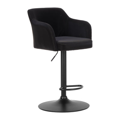 Banco Alto para Pub - ZUO PRESCOTT - Varios Colores - Asiento y Respaldo Tapizados en Piel Sintética - 111094 - Zuo - NOGAL BEAT - Banco Comercial