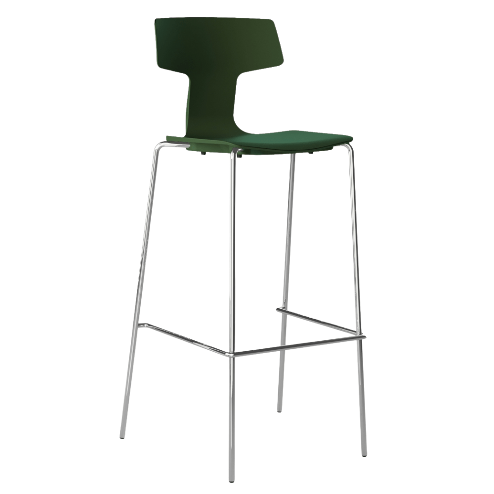 Banco Alto para Pubs Resistente a Rayos UV - COLOS SPLIT 3A - Varios Colores - para Ambiente Salino - SPLIT 3A - Colos - NOGAL BEAT - Bancos