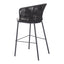 Banco Alto para Terraza y Barra Exterior - ZUO FREYCINET - Varios Colores - Asiento y Respaldo Tapizados con Tela para Exterior - 703989 - Zuo - NOGAL BEAT - Banco de Terraza