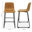 Banco Bajo de Barra y Desayunador - KINGSTRONG PHOENIX BANC0904143 - Varios Colores - Asiento y Respaldo Tapizados - BANC0904143 - Mundo In - NOGAL BEAT - Banco Comercial