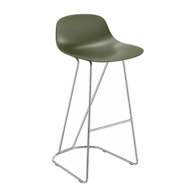 Banco Bajo para Barra - INFINITI PURE LOOP MINI - Varios Colores - Asiento Polipropileno - 113-3424I-VDM-ESP - Infiniti - NOGAL BEAT - Banco Comercial