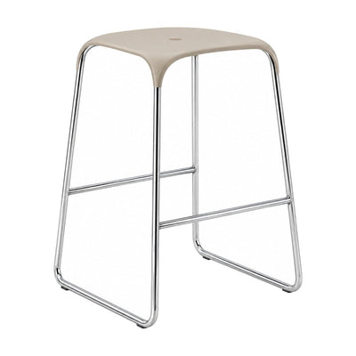 Banco Bajo para Desayunador - INFINITI BOBO - Varios Colores - Estructura Acero y Asiento en Polipropileno - 113-3220I-SND-ESP - Infiniti - NOGAL BEAT - Banco Comercial