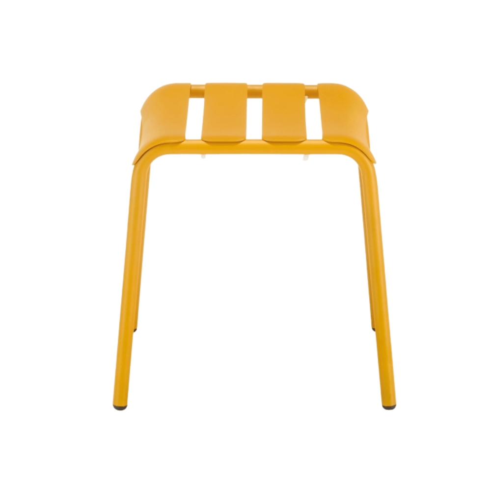 Banco Bajo para Jardín Resistente a Rayos UV - COLOS STECCA 7 - Varios Colores - para Ambiente Salino - STECCA 7 - Colos - NOGAL BEAT - Bancos