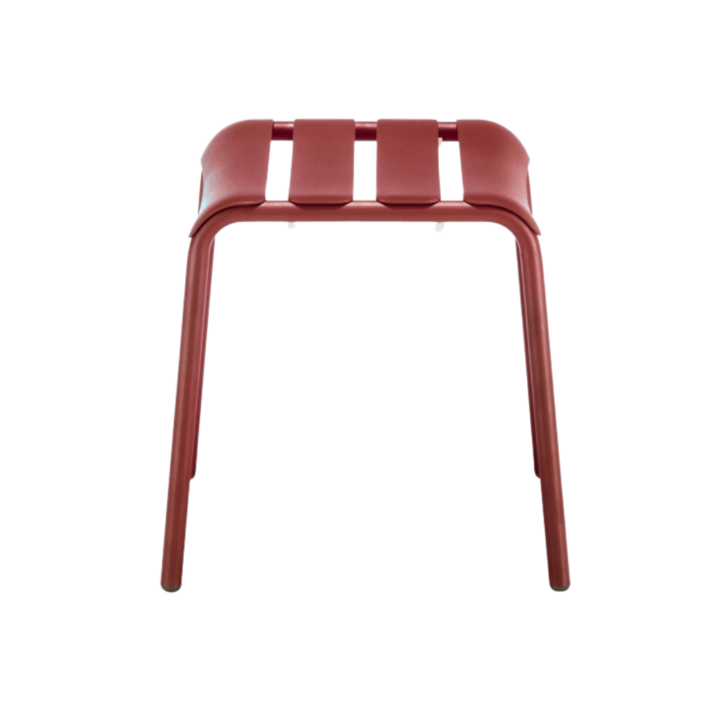 Banco Bajo para Jardín Resistente a Rayos UV - COLOS STECCA 7 - Varios Colores - para Ambiente Salino - STECCA 7 - Colos - NOGAL BEAT - Bancos